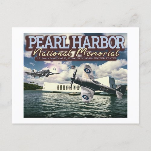 FIGHTER AIRCRAFT _ PEARL HARBOR NATIONAL MEMORIAL  POSTCARD