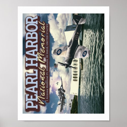 FIGHTER AIRCRAFT _ PEARL HARBOR NATIONAL MEMORIAL  POSTER