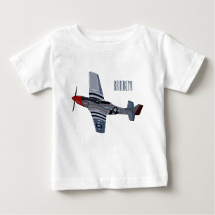 Fighter-bomber cartoon illustration baby T-Shirt
