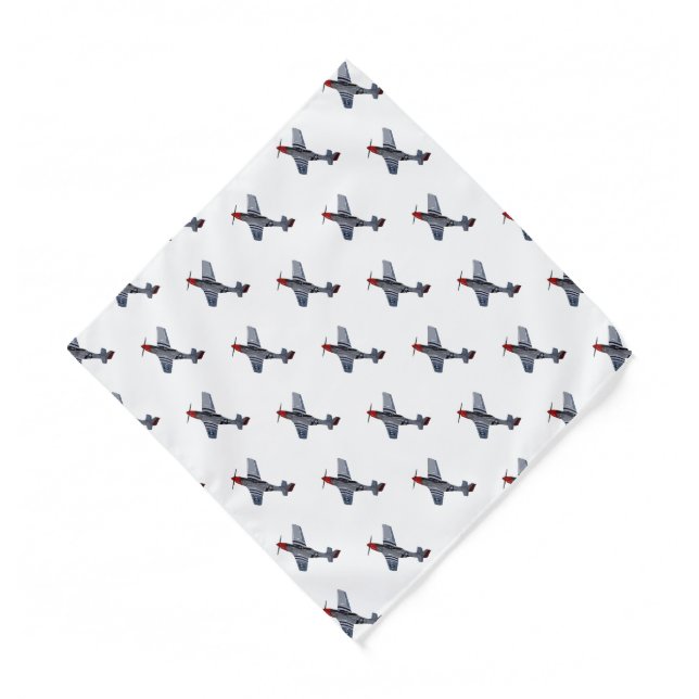 Fighter-bomber cartoon illustration bandana (Front)