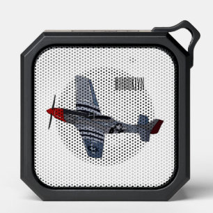 Fighter-bomber cartoon illustration bluetooth speaker