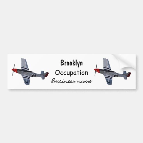 Fighter_bomber cartoon illustration bumper sticker