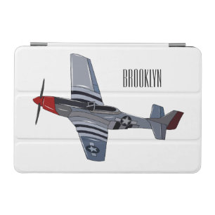 Fighter-bomber cartoon illustration iPad mini cover
