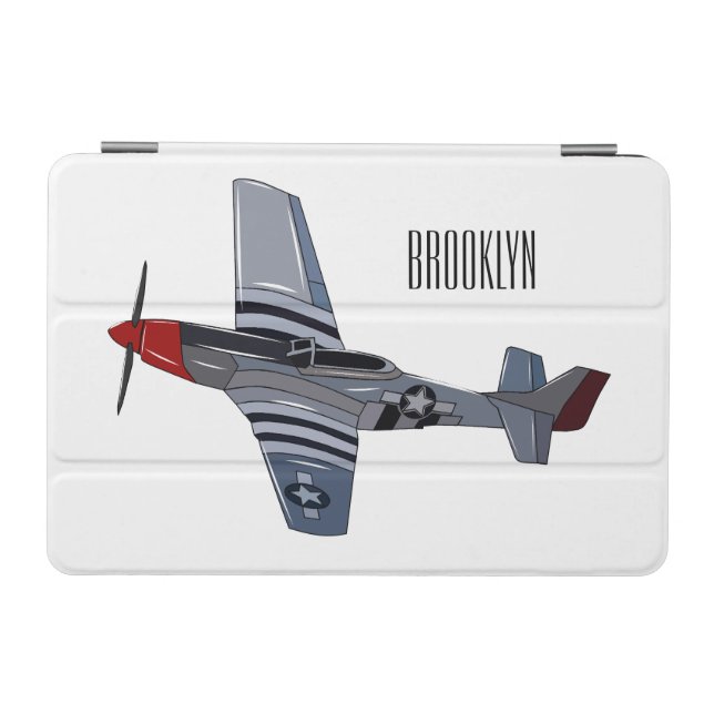 Fighter-bomber cartoon illustration iPad mini cover (Horizontal)