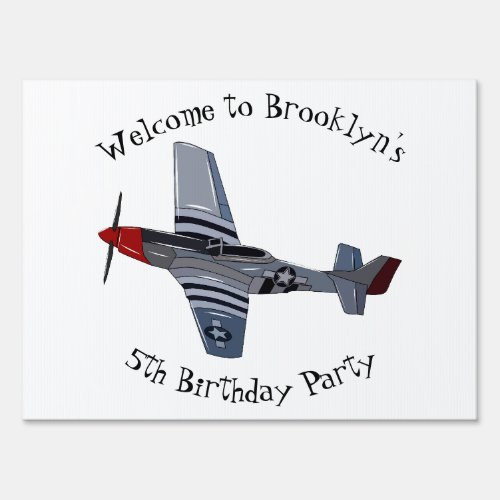 Fighter_bomber cartoon illustration sign