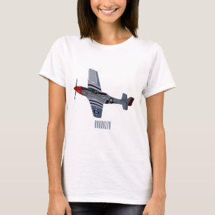 Fighter-bomber cartoon illustration T-Shirt