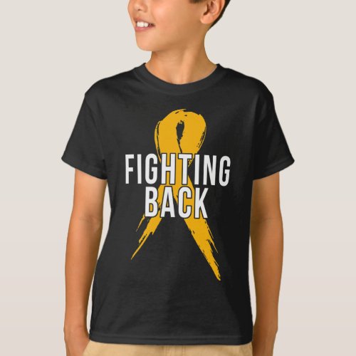 Fighter Design Gift Fighting Back Against Leukemia T_Shirt