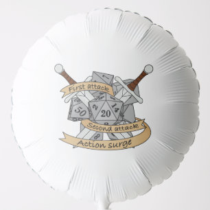 Fighter Dice Design Balloon