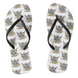 Fighter Dice Design Flip Flops