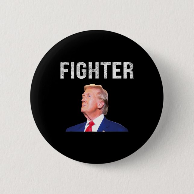 Fighter Donald Trump 2024  Button (Front)