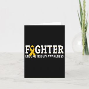 Fighter Endometriosis Awareness Month Ribbon Endo Card