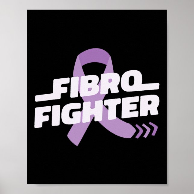 Fighter Fight Fibromylagia Raise Awareness Meme Gi Poster (Front)