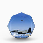 Fighter Jet Acrylic Award<br><div class="desc">You can adjust the position of the design as you wish for perfect fit! Move the image up, down, left, or right. You can enlarge or rotate the image too! Just try it.</div>