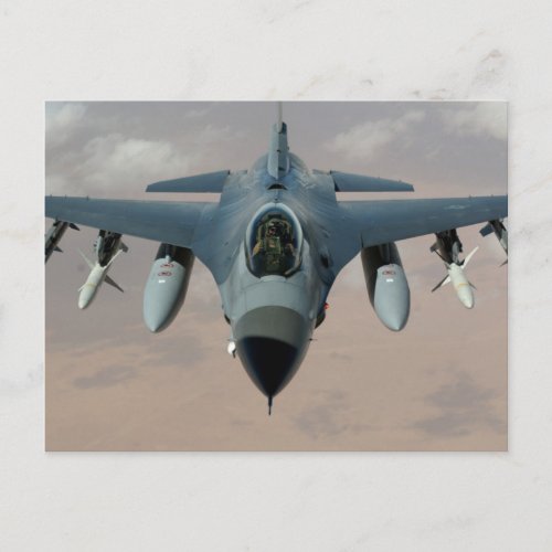 Fighter Jet Aircraft Postcard