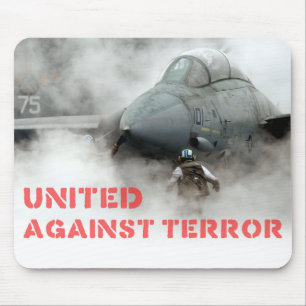 Fighter jet aircraft: United against terror Mouse Pad