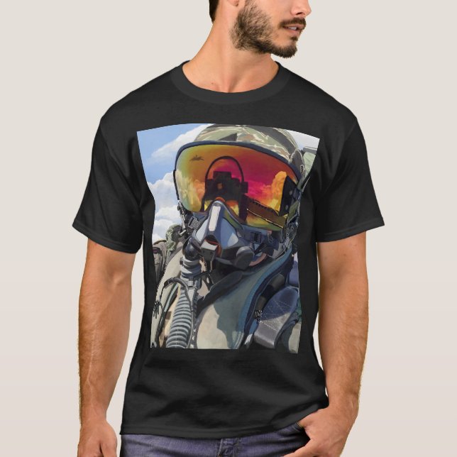 Fighter Jet Aviator T-Shirt  (Front)