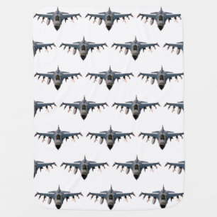 Fighter Jet Baby Blanket