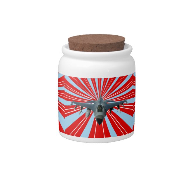 Fighter Jet Candy Jar (Front)