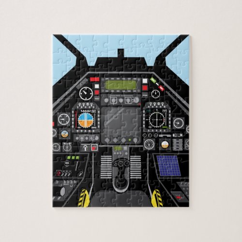 Fighter Jet Cockpit Jigsaw Puzzle