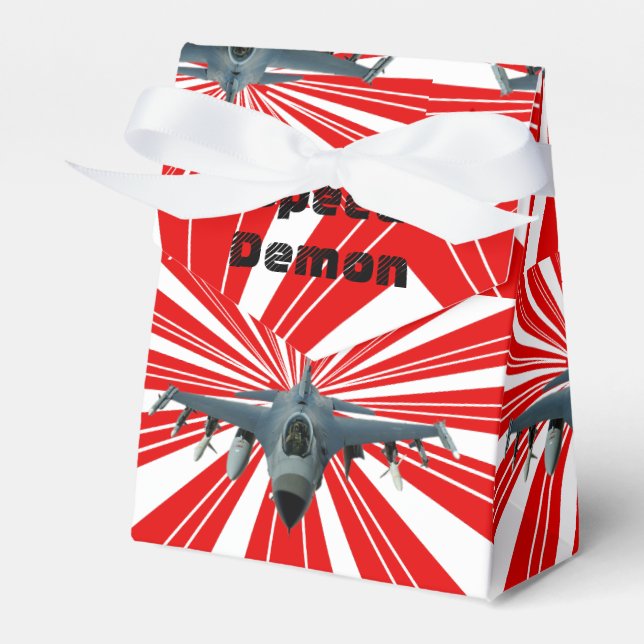 Fighter Jet Favor Boxes (Front Side)