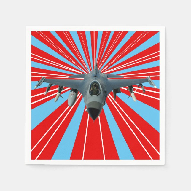 Fighter Jet Napkins (Front)