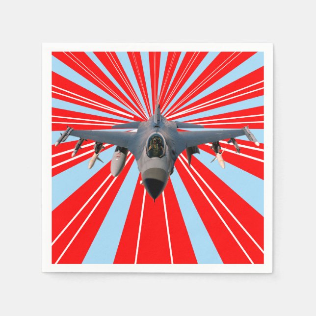 Fighter Jet Napkins (Front)