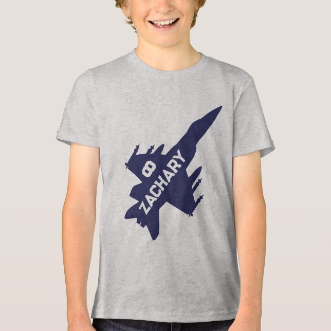 Fighter jet plane birthday shirt (Front)