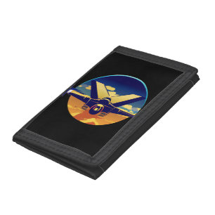 Fighter Jet Plane Trifold Wallet