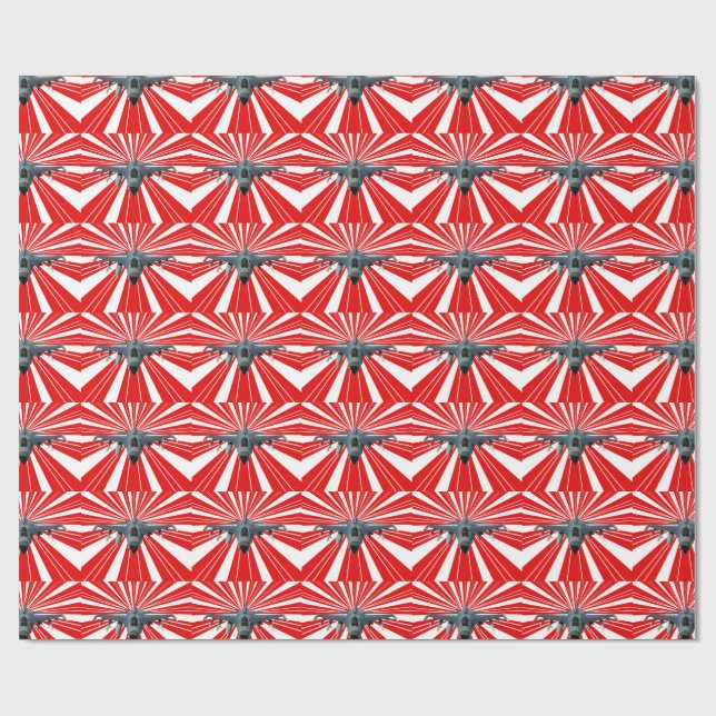 Fighter Jet Wrapping Paper (Flat)