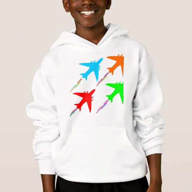 fighter jets  aircraft formation hoodie (Front)