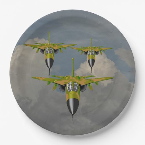 FIGHTER JETS PAPER PLATES