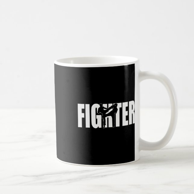 Fighter Mma Kickboxing Muay Thai Mixed Martial Art Coffee Mug (Right)