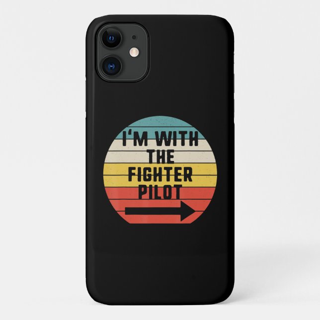 Fighter Pilot Halloween Matching Couple Gift Case-Mate iPhone Case (Back)