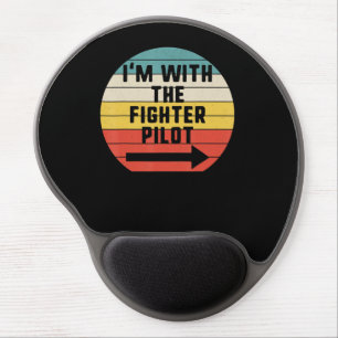 Fighter Pilot Halloween Matching Couple Gift Gel Mouse Pad