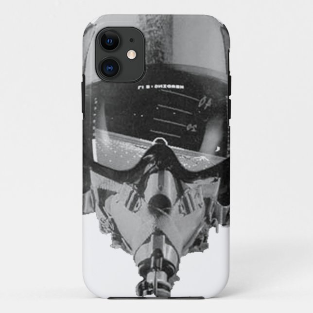 Fighter Pilot Helmet and Altimeter Case-Mate iPhone Case (Back)