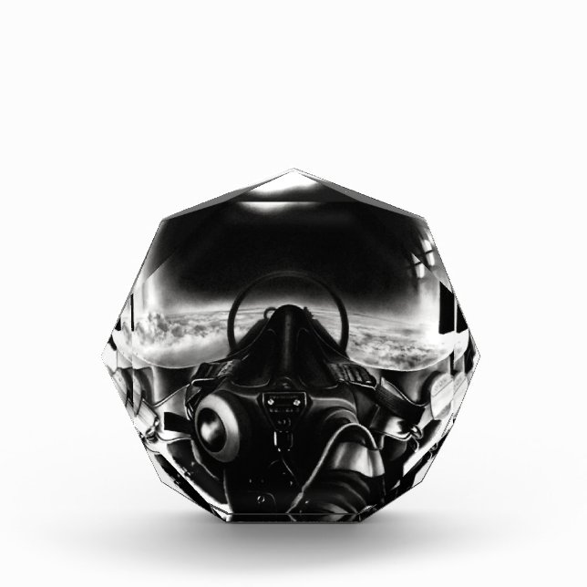Fighter Pilot Helmet Award (Front)
