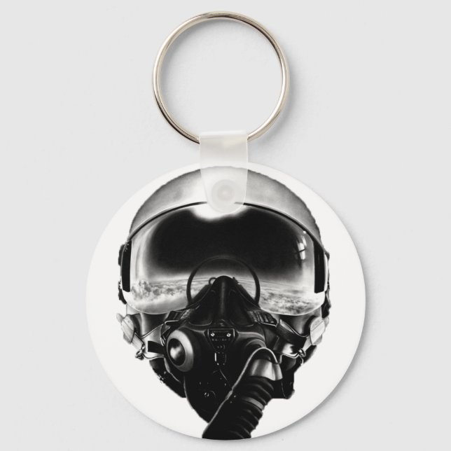 Fighter Pilot Helmet Keychain (Front)
