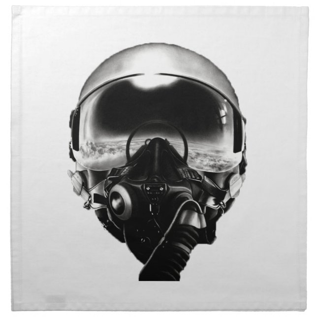 Fighter Pilot Helmet Napkin (Front)