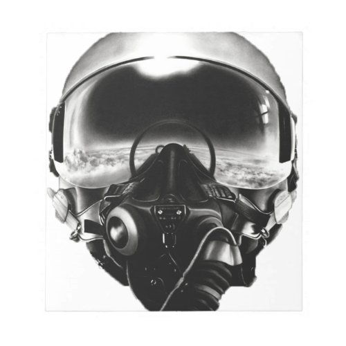 Fighter Pilot Helmet Notepad