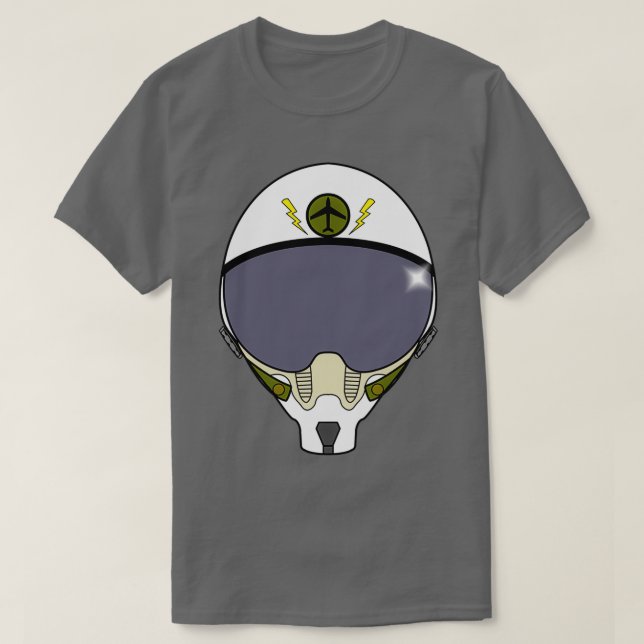 Fighter Pilot Helmet  T-Shirt (Design Front)
