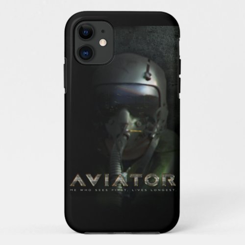 Fighter Pilot Hud Helmet iPhone 11 Case