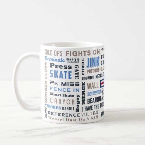 Fighter Pilot Mug with Lingo All branches