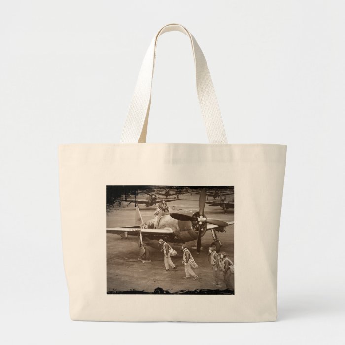 Fighter Pilots in Training on P 47 Thunderbolts Canvas Bag