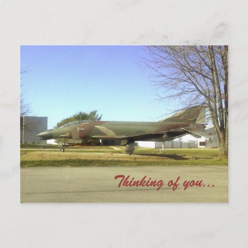 Fighter plane F4_Phantom Postcard