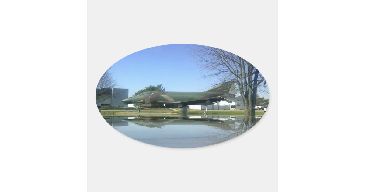 Fighter plane (F4-Phantom) Sticker | Zazzle