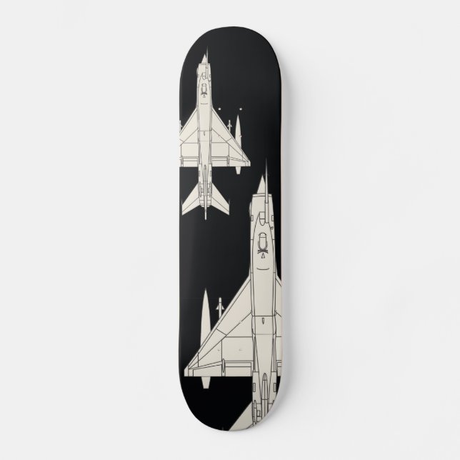 Fighter plane skateboard deck (Front)