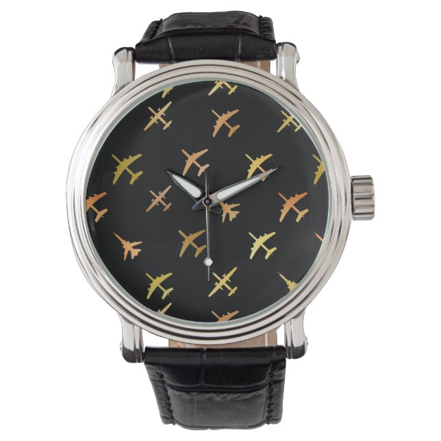 Fighter planes, on black watch (Front)
