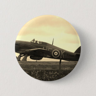 Fighter Scrambled For Take Off Pinback Button