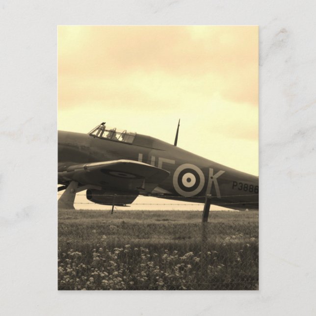 Fighter Scrambled For Take Off Postcard (Front)