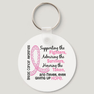 Fighters Survivors Taken 4 Breast Cancer Keychain